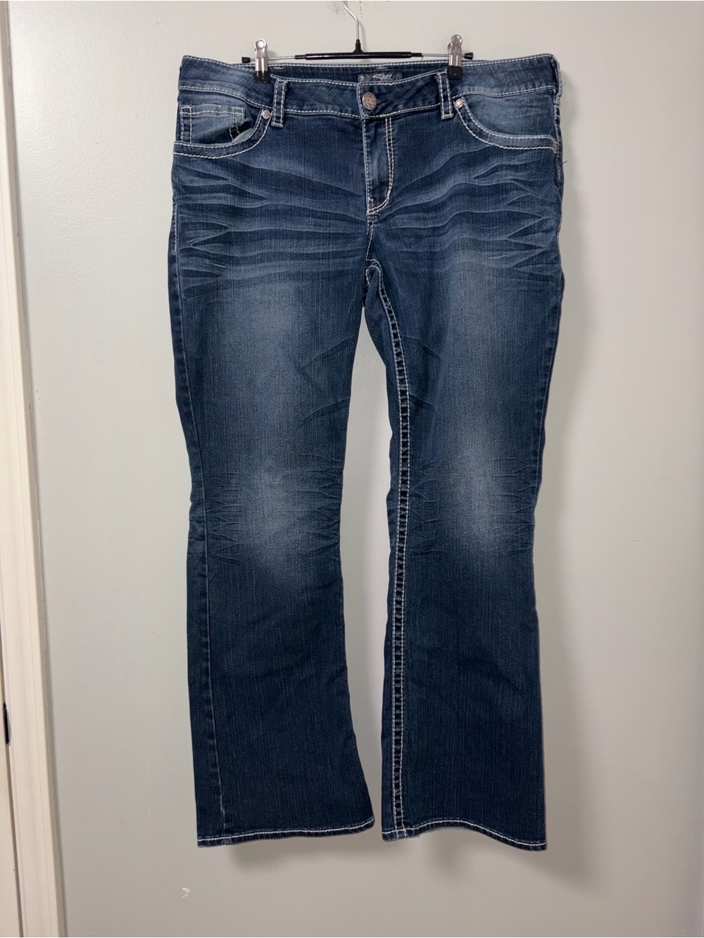 Silver Jeans Aiko Bootcut Dark Wash Fading No Tag 18/20? Women’s